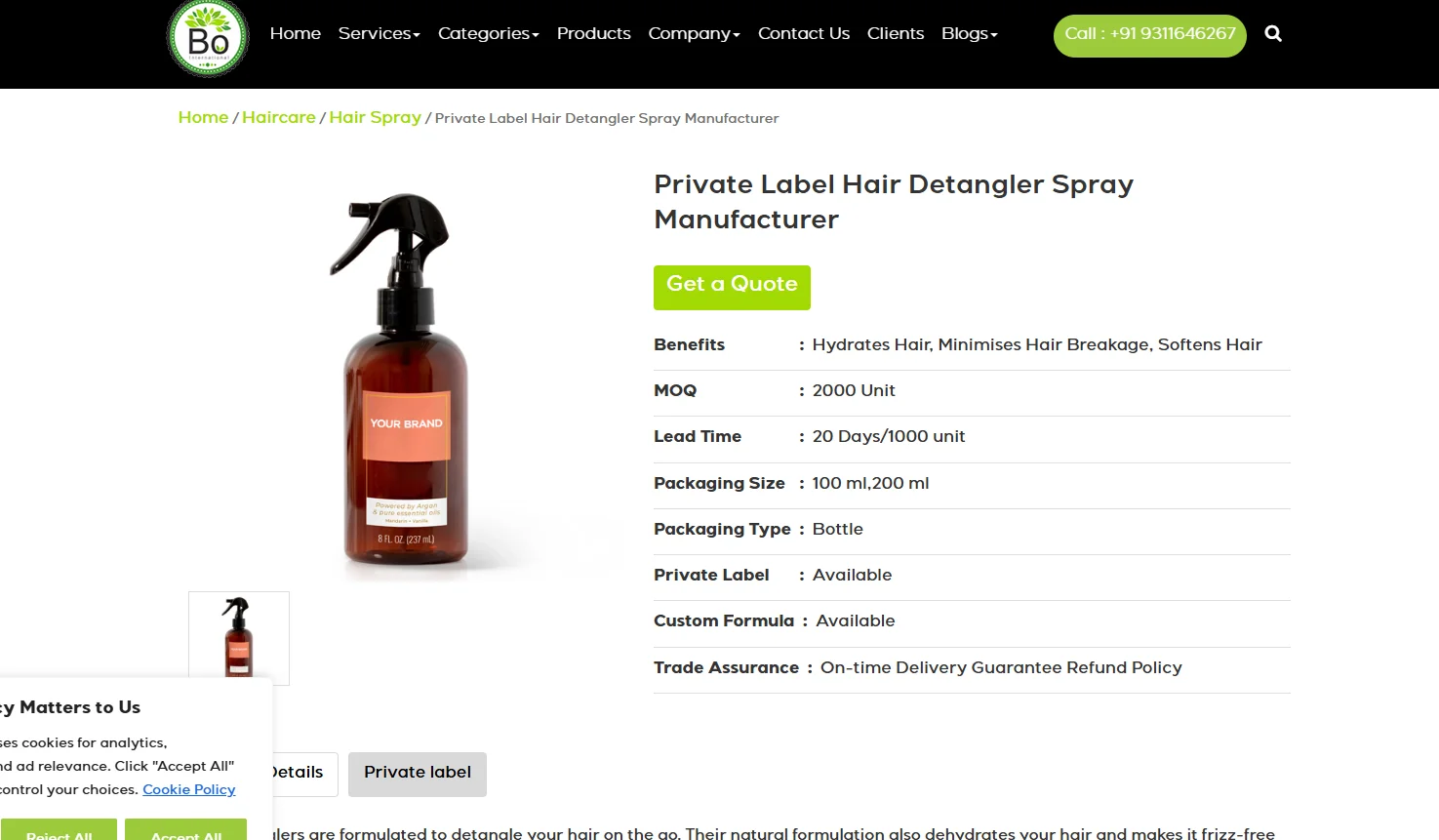 Top 10 Hair Detangler Manufacturer